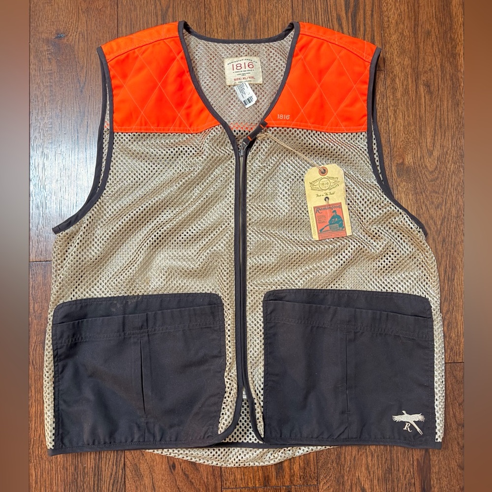 Remington 1816 Orange and Mesh Hunting Vest. Men’s XL/XXL